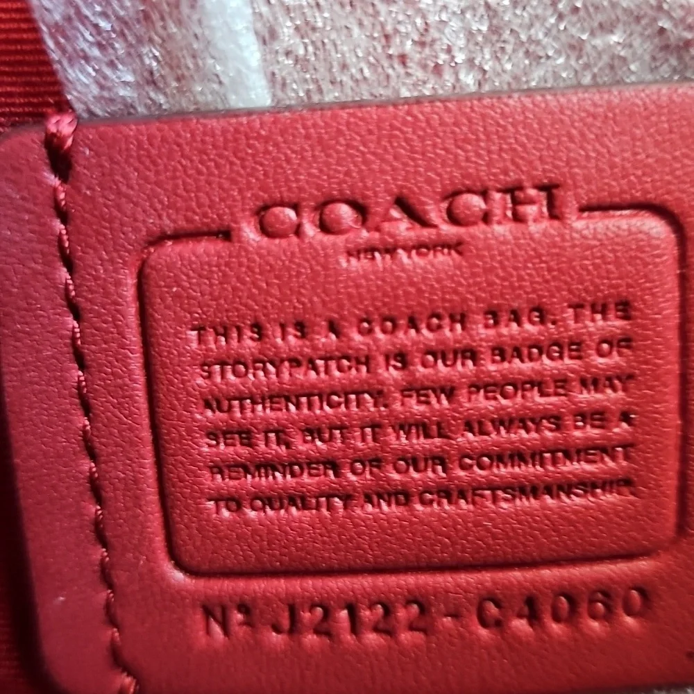 Coach NWOT Tote With Horse And Carriage Dot Print